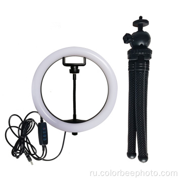 10-дюймовый мини-кольцевой светильник для селфи с питанием от USB 26 см